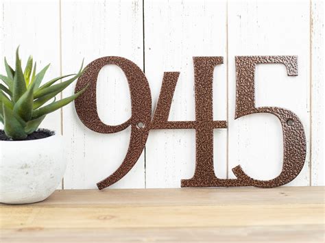 blue metal house numbers|Fun Metal House Numbers (GAW) .